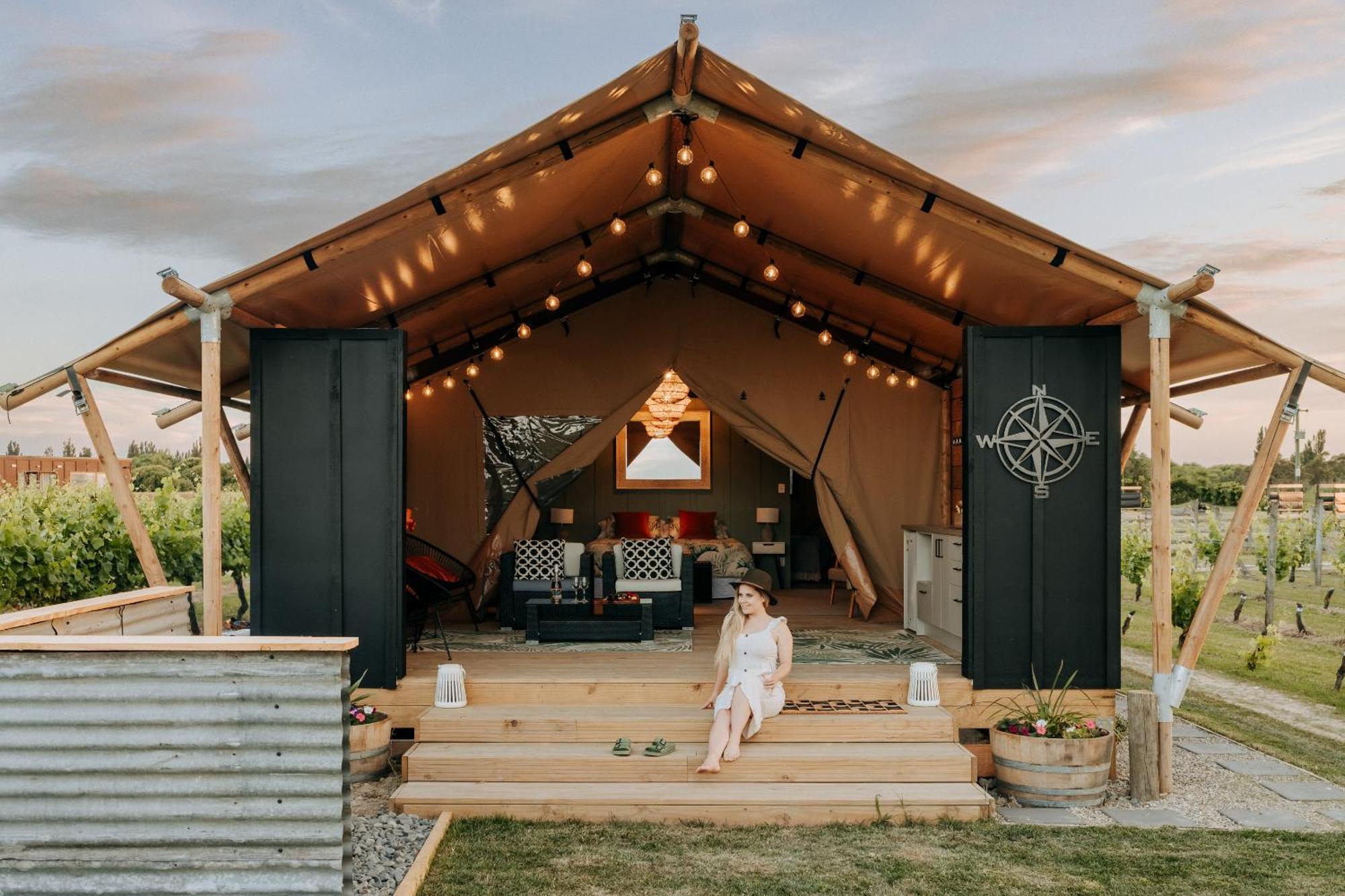 Villas & Vines Glamping Hastings Luaran gambar