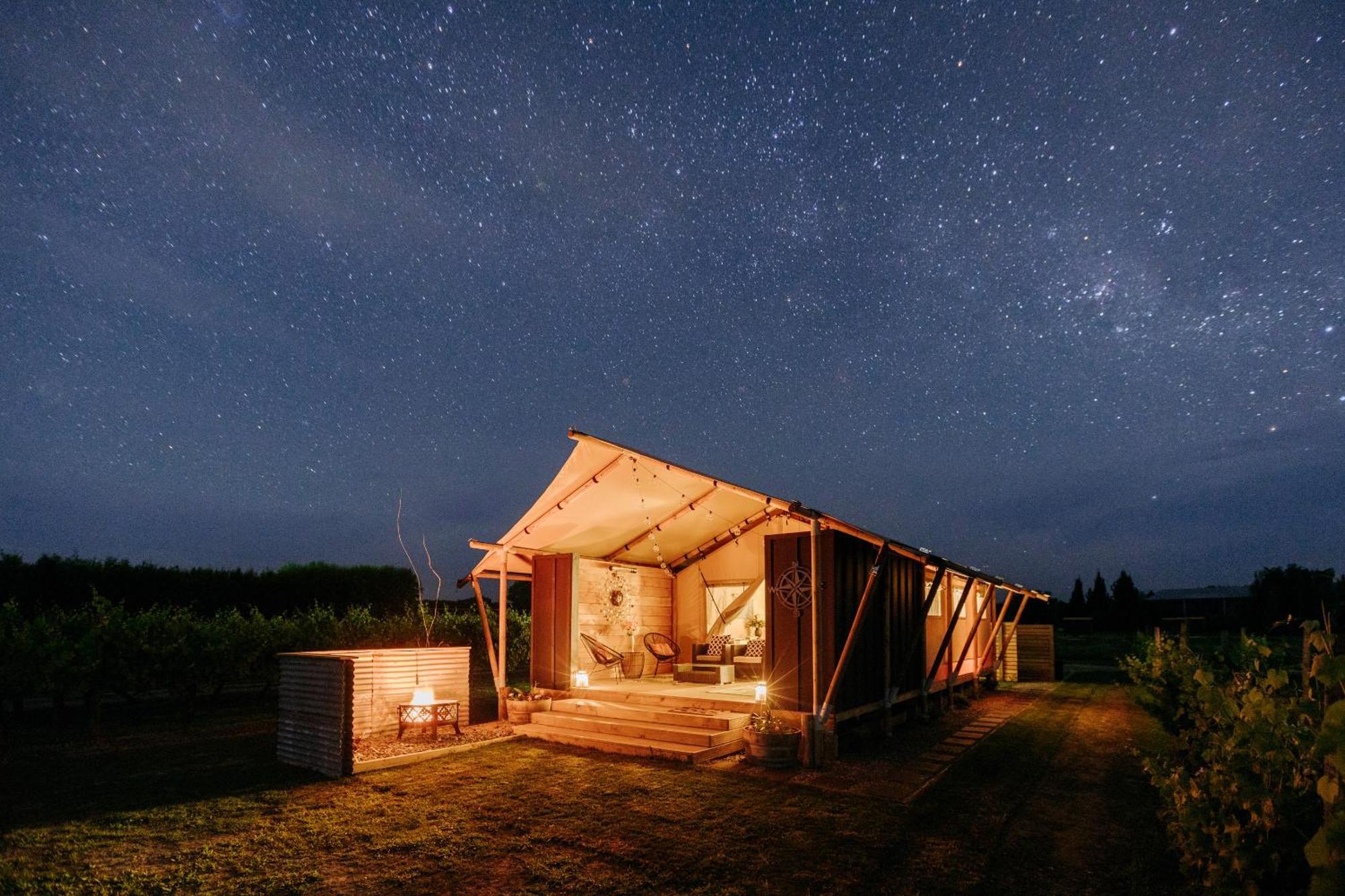 Villas & Vines Glamping Hastings Luaran gambar